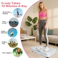 thumbnail image 3 of BEF Vibrating Plate Exercise Machine with LED Display, 99 Adjustable Speeds Power, 300 lbs 150 watts Shake Board Sport Gym for Women and Men, Gray, 3 of 6