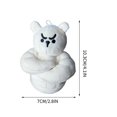 thumbnail image 2 of Fiudx Llavero de Oso Musculoso, Bonito Diseño En Contraste, Líneas Musculares Exageradas, Material de Alta Calidad, Colgante Multifuncional, Accesorio de Moda, Regalo Único para Amigos, Tamaño de 5,5, 2 of 5