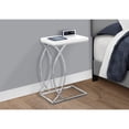 thumbnail image 4 of Monarch Specialties Accent Table, C-shaped, End, Side, Snack, Bedroom, Glossy White Laminate, 4 of 5