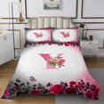 thumbnail image 1 of Erosebridal Monogrammed Coverlet Set King,Personalized Initial Bedding Set,Letter Decoration,Ultra Soft,3 Pieces, 1 of 5
