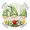 ForestGreen, variant on Sunflower Round Tablecloth for 36-44 Inch Tables, Fitted Table Cover with Elastic Edge, Botanical Summer Floral Watercolor Waterproof Outdoor Table Cloth Protector for Patio Garden Dinner Picnic