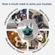 thumbnail image 4 of Short Snout Pet Dog Muzzles Adjustable Breathable Mesh French Bulldog Pug MouthL, 4 of 5