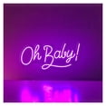 thumbnail image 1 of Letrero De Neón "Oh Baby" Para Decoración Baby Shower, Fiesta, Sala Juegos, Dormitorio, Bar, Estar, Cumpleaños, Pared 45cm, 1 of 3