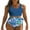 AB Sky Blue, variant on SHEWIN Women Bikini Sets 2 Piece Swimsuits Floral Print Bathing Suits High Waisted Bikinis Swimwear Racerback Tops with Bottom