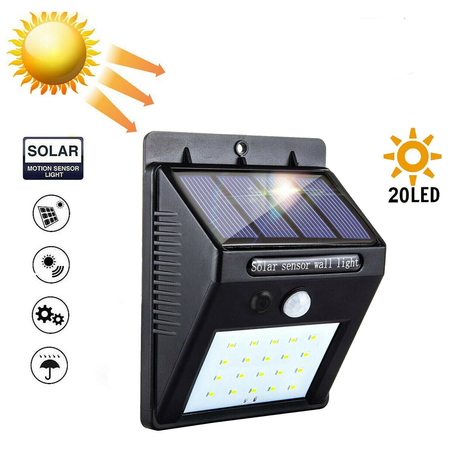 Solar Lights Outdoor, Solar Security Lights Solar Motion Sensor Lights