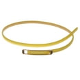 thumbnail image 5 of Womens Thin Belts Skinny Faux Leather Stitch Belt with Gold Tone Buckle, 5 of 5