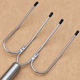 thumbnail image 5 of PAMINGONO 1Pcs Fashion Turkey Fork Stainless Steel Barbecue Fork 9.6In Silver For Grilling Meat Handling, 5 of 8