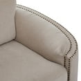 thumbnail image 6 of DeeHome U_Style Stylish Sofa with Semilunar Arm, Rivet Detailing, and Solid Frame for Living Room, 6 of 9