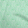thumbnail image 1 of oneOone Cotton Poplin Green Fabric Floral Dress Material Fabric Print Fabric By The Yard 56 Inch Wide, 1 of 4
