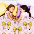 thumbnail image 2 of Flannel Fleece Throw Blanket, Soft Large Throw Blanket, Lightweight Cozy Plush Throw Blanket Fit Sofa Bed, 30"x40", Bows, 2 of 3