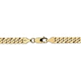 thumbnail image 4 of 14K Yellow Gold 6.1mm Solid Polished Flat Curb Chain, 4 of 6