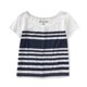 thumbnail image 1 of Camiseta básica a rayas Aeropostale para mujer azul extragrande, 1 of 2
