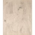 thumbnail image 2 of Henri de Toulouse-Lautrec 20x23 Gold Ornate Framed and Double Matted Museum Art Print Titled - Yvette Guilbert: in Menilmontant, De Bruant (1898), 2 of 4