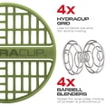 thumbnail image 5 of Hydra Cup OG 4 Pack 20 oz Small Shaker Bottles for Protein Mixes, Shaker Cups with Ball Blender Whisk, Travel To Go, BPA Free (Multicolor Set), 5 of 5