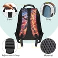 thumbnail image 5 of KUIFORTI American Flag Baseball Player Bookbag with Lunch Box Kid Backpack Set 4Pcs Boys School Bag Pencil Pouch for Elementary Primary Middle School Back to School Supplies, 5 of 7