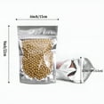 thumbnail image 2 of CCOCC 2026 New 100 Pack Zipper Mylar Bags Stand Up Mylar Zip Lock Bags Clear Silver Bags Reusable Food Storage Aluminum Foil Pouch Bags for Multipurpose with Gusset Bottom (6 X 9 Inch / 15 X 22 Cm), 2 of 4