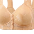 thumbnail image 4 of Gytharion Women's Large-size Lace Bras Front-buttoned Wireless Wide Straps Bras Soild Color Comfortable Everyday Bras,36B-44B, 4 of 4