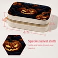 thumbnail image 5 of Pumpkin Velvet Portable Jewelry Organizer Box with Removable Compartment - Earring Holder and Gift Jewelry Box, 5 of 7