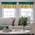 thumbnail image 4 of LALILO Kitchen Curtain Valance Beach Coast Ocean Rod Pocket Window Curtain 52"x 18" Set of 2, 4 of 7