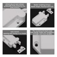 thumbnail image 4 of 10 unids Blanco Lindo Escarabajo Forma Gabinetes Puerta Rebounder Armario Touch Release Pestillos Push Open Catches Puertas Pestillos magnéticos para cajón Unbranded GS17103, 4 of 7