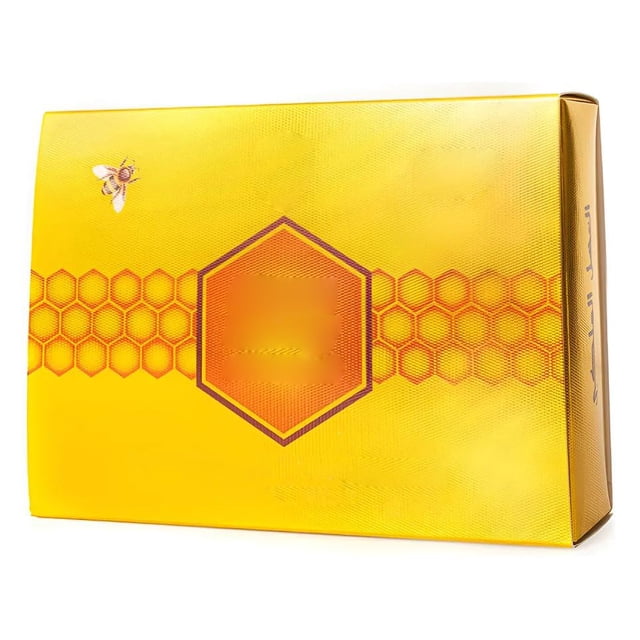 Miel Real de Abeja Natural Paquete de 12 Sobres de Miel Enriquecida con Polen de Flores, Hierbas y Ginseng Caja Completa