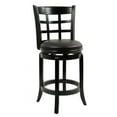 thumbnail image 2 of Boraam Industries Kyoto Black Wood 24-inch Swivel Stool Black Black Finish, 2 of 5