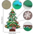 thumbnail image 2 of Colgante del árbol de Navidad JanHm de fieltro DIY con 30 ornamentos del brillo, 2 of 5