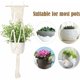 thumbnail image 4 of Paquete de 5 macetas colgantes de macramé NQ para plantas de interior 5 ganchos Estante decorativo, 4 of 5