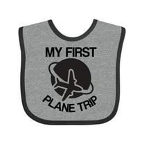 Inktastic My First Plane Trip Airplane Boys or Girls Baby Bib