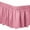 Pink, variant on Wrap Around Bed Skirt , Elastic Dust Ruffle with 15 Inch Tailored Drop, Easy to Install Fade Resistant Fabric Bedskirts, Adjustable Elastic Belt for Size Bed, Washable Ruffle Skirt (Pink)