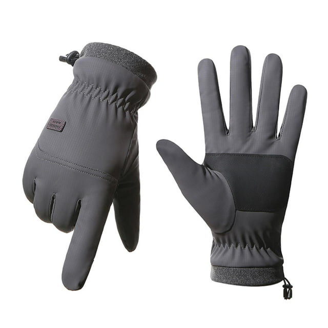 Guantes de invierno Salvador para hombre esquí pantalla táctil ligeros gris