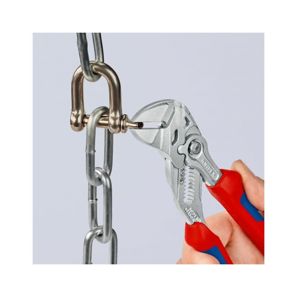 Knipex Chrome Plated Head Pliers Wrench 180Mm