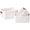 White, variant on Bxaolu Wicker Storage Baskets for Shelves, Wicker Baskets for Organizing, Small Baskets for Vanity, 1 Pack, Pink - S