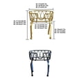 thumbnail image 3 of Kearding Soporte para tarros, latas, organizador de bebidas, soporte para el hogar, cocina, estantes redondos, almacenamiento, soportes para cestas de té Mostrada Dorado, diámetro de ajuste 14 cm 4L Kearding HA076910-02, 3 of 6