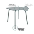 thumbnail image 6 of Novogratz Poolside Gossip, June Outdoor/Indoor Square Dining Table, Light Grey, 6 of 13