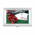 thumbnail image 1 of Chip Poker Dice Gambling Photo Business Card Holder Case Pocket Box Wallet, 1 of 3