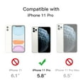 thumbnail image 4 of JETech Matte Case for iPhone 11 Pro 5.8-Inch, Shockproof Military Grade Drop Protection, Frosted Translucent Back Phone Cover, Anti-Fingerprint (Gray), 4 of 6