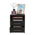 thumbnail image 4 of TUHOME Eter Nightstand Engineered Wood Nightstands in  Black, 4 of 8