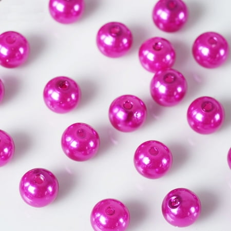 White Snowflake Brads - Efavormart 10MM Wedding Faux Pearl Beads Garland Loose Faux Pearl Beads for Jewelry Making Supplies Or Vase Fillers - 1000 PCS