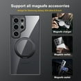 thumbnail image 3 of For Samsung Galaxy S24 Ultra Case, Matte Clear PC Back, Support MagSafe Accessories, Built-in Magnetic Rotatable Ring Kickstand, Magnetic Slim Stand Phone Case 6.8 Inch 5G 2024,Black, 3 of 7