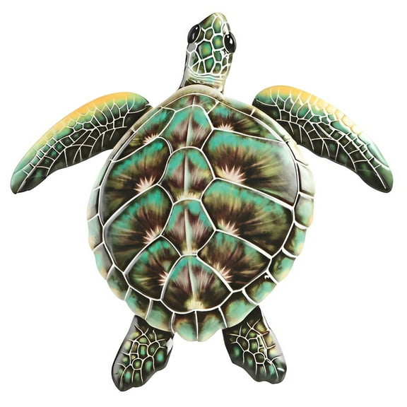 FC Design 16.5"W Green Sea Turtle Wall Plaque Decor Statue Sculpture Ornament Decoration Home/Room Decor and Unique Gift Ideas for Housewarming, Holidays and Birthdays