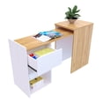 thumbnail image 1 of Escritorio Extensible Maderkit Wengue 40 cm Ancho x 77,8 cm Alto x 140 cm Fondo, 1 of 6
