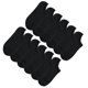 thumbnail image 4 of 12 Pairs of Women's Everyday Low Cut Comfort No Show Causal Socks Cotton Candy Socks (Black), 4 of 4