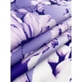 thumbnail image 3 of Men's Creative Geometric 3D Printed Shirt Retro Stand Collar Loose Plus Size Shirt Purple L, 3 of 6