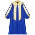 thumbnail image 2 of vastwit Kids Boys Girls Choir Robe Graduation Gowns Baptisms Church Robe Halloween Cosplay Judge Costume Blue 8, 2 of 7