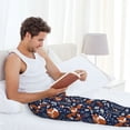 thumbnail image 4 of Cauagu Cute Foxes Mens Pajama Pants Sleep & Lounge Pants,PJ Bottoms with Pockets-Small, 4 of 7