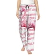 thumbnail image 1 of Fotbe Flamingo Pantalones de Pijama para Mujer, Pantalones de Dormir, Pantalones Pj con Cordón y Bolsillos-Small, 1 of 6