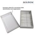 thumbnail image 5 of Microscope Slide Storage Box, 25-Place Plastic Microscope Slide Holder with Foam Liner for 25mm × 75mm Microslide, Assorted Colors, Pack of 5, 5 of 7