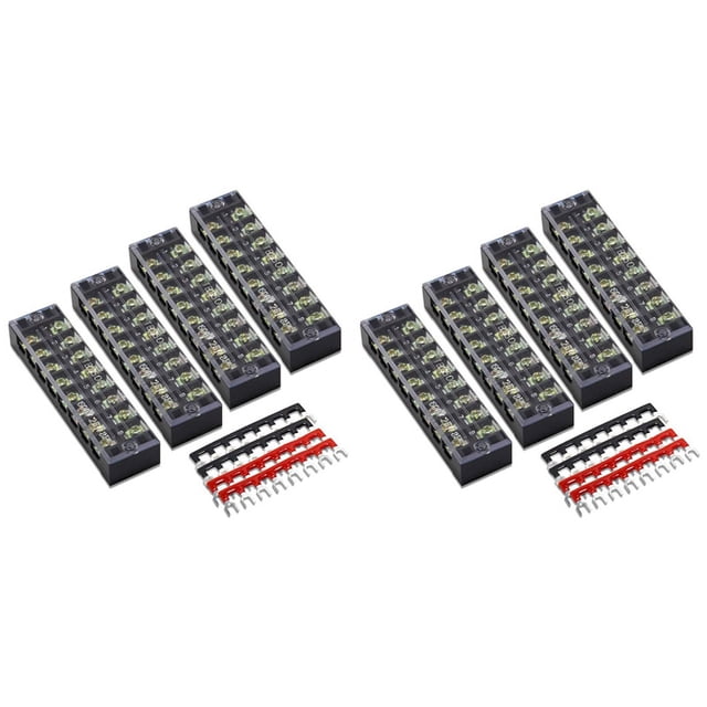 Bloque de Terminales de 8 Piezas 8P, Barra de Cortocircuito de 8 Piezas 8P, Terminal de Cobre IgníFugo TB1505 Terminal de Cortocircuito