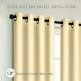 thumbnail image 4 of Thermal Insulated Darkening Curtains, Grommet Top Draperies for Bedroom, Office and Living Room, (Set of 2) 54" x 84", Camel, 4 of 7